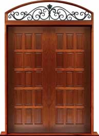 15 panel: door in frame