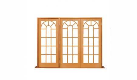 conservatory: 2 doors + 1 fixture on left