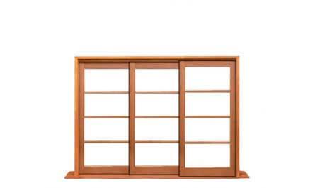 4 light horizontal: three sash window (2 sliding)