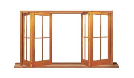 4 light: four sash bifold (two left and two right)