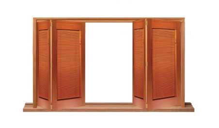 vista: four sash bifold (two left and two right)