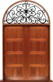 8 panel: single door + sidelight on left