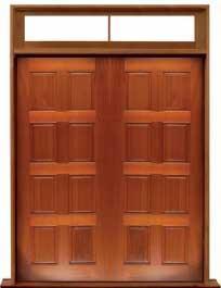 8 panel: single door + sidelight on left