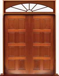 8 panel: single door + sidelight on left