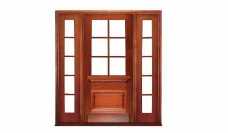 hampshire 6 light: single door +  two sidelights