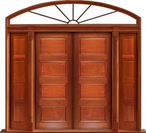 horizontal 4 panel: double door