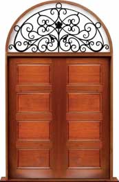 horizontal 4 panel: double door