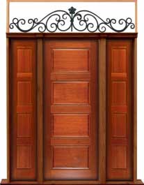 horizontal 4 panel: double door