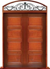 horizontal 4 panel: double door