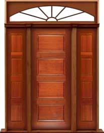 horizontal 4 panel: double door