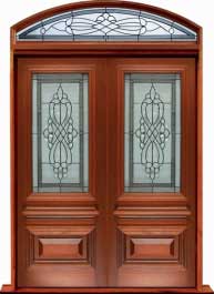 sovereign leadlight: door in frame