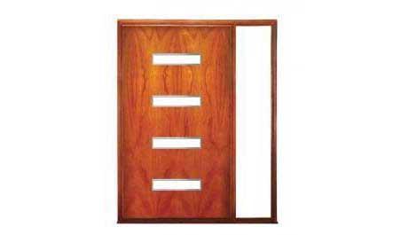 broadband pivot: single door + fixed glass on right