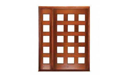 coolum glazed pivot: single door + sidelight on left