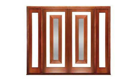 escudo: double door +  two sidelights