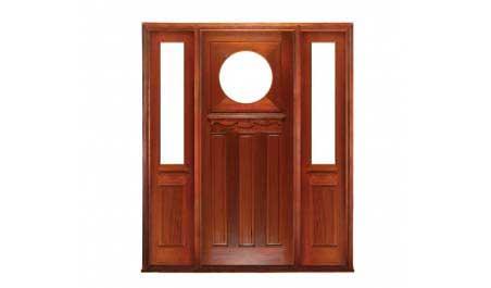 federation rose: single door +  two sidelights