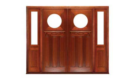 federation rose: double door +  two sidelights