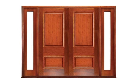 hampshire 2 panel: double door +  two sidelights