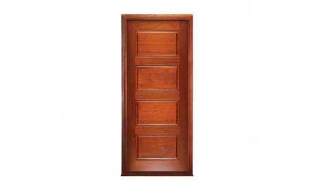 horizontal 4 panel: door in frame
