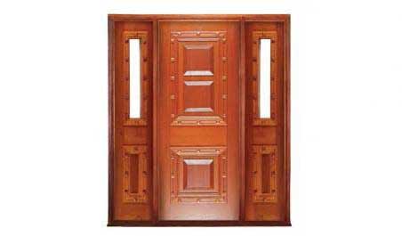 mediterranean: single door +  two sidelights