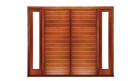 metallic strip: double door +  two sidelights