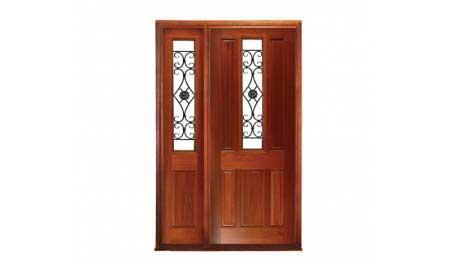 paddington with ironwork: single door + sidelight on left