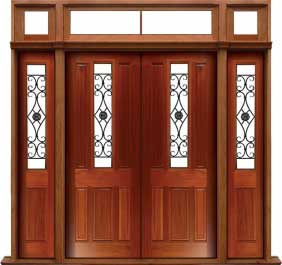 paddington with ironwork: door in frame