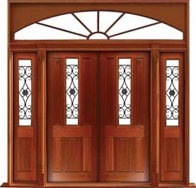 paddington with ironwork: door in frame