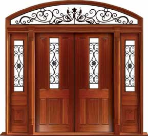 paddington with ironwork: door in frame