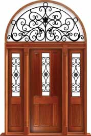 paddington with ironwork: door in frame