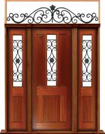 paddington with ironwork: door in frame