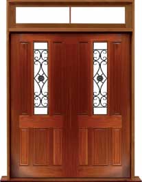 paddington with ironwork: door in frame