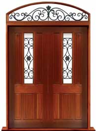 paddington with ironwork: door in frame