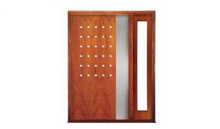 portside pivot: single door + sidelight on right