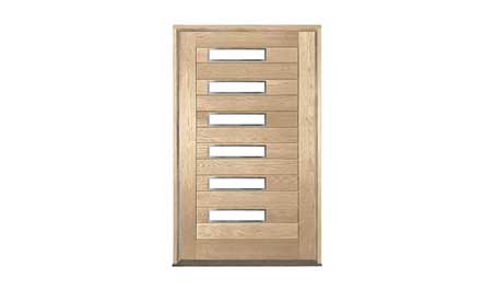 seaport oak pivot: door in frame