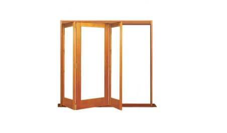 double glazed single light: three door bifold - all left or all right