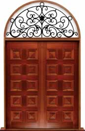 tessellated bat: door in frame