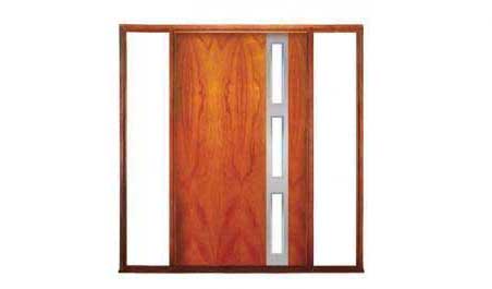 zeta pivot: single door +  two fixed glass