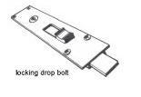 Locking drop bolt